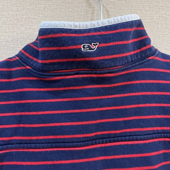 Vineyard Vines 1/4 Botton Pullover Men's  Large Striped Long Sleeve Sweater - Picture 13 of 16